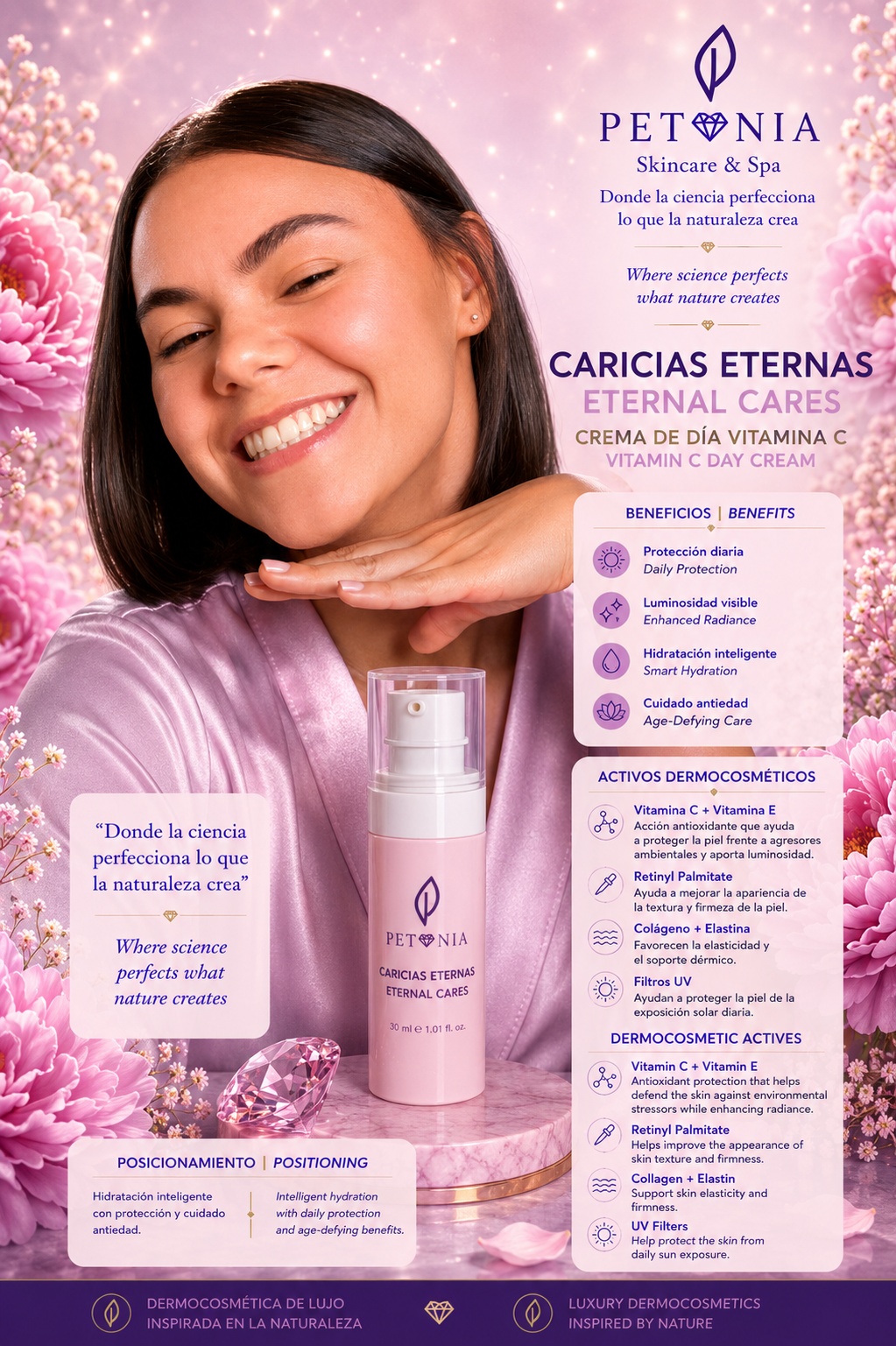 Caricias Eternas | Crema de Día con Vitamina C.
