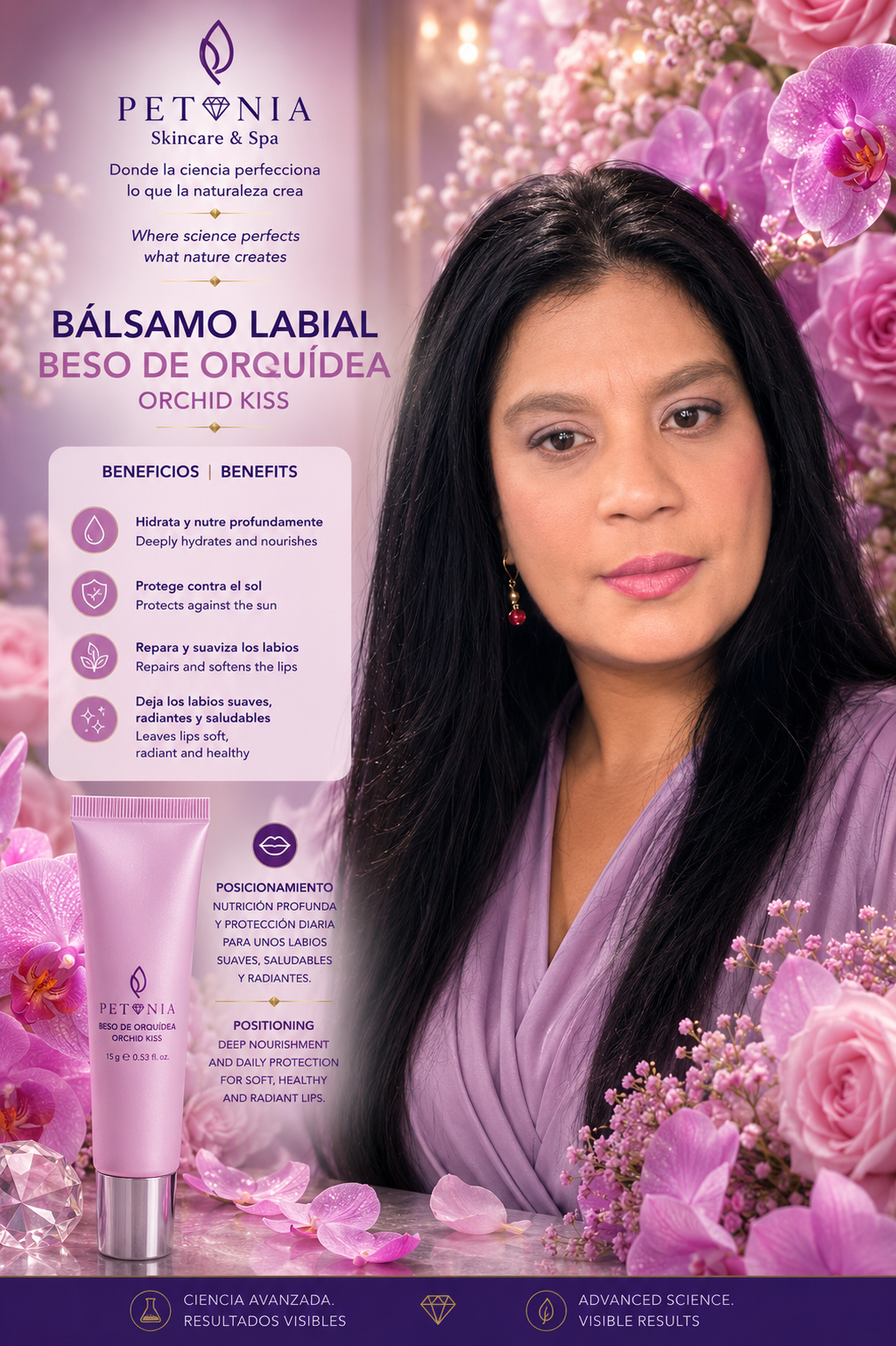 Beso de Orquídea | Bálsamo Labial Nutritivo