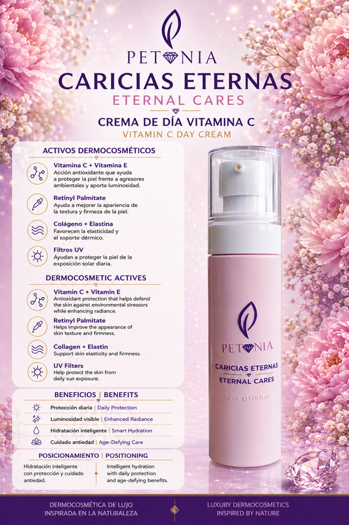 Caricias Eternas | Crema de Día con Vitamina C.