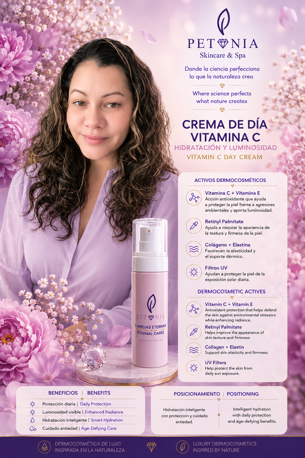 Caricias Eternas | Crema de Día con Vitamina C.
